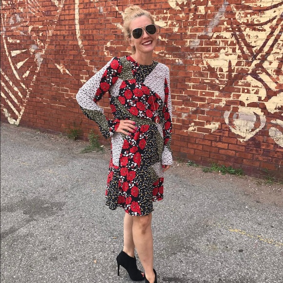 libby. edelman Dresses & Skirts - Libby Edelman Patchwork Dress. Size Small.